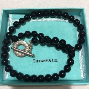 Tiffany & Co black onyx necklace